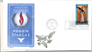 United Nations FDC 1968 -  Jackson/Chikering Cachet - New York - Single - F71458