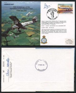 B16c 70th Ann of the Formation of No.17 Squadron Signed by P. Hine (G)