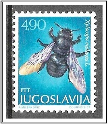 Yugoslavia #1376 Bees Issue MH