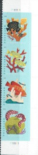 US 5363-5366 (mnh strip of four from sheet) (35¢) coral reefs (2019)