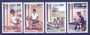 Mauritius #533-6 MNH Set, Duke of Edinburgh's Awards