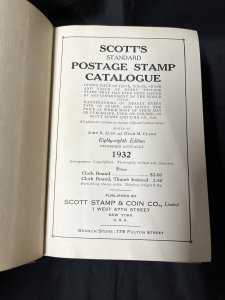 Scott's Standard Postage Stamp Catalogue - 1932