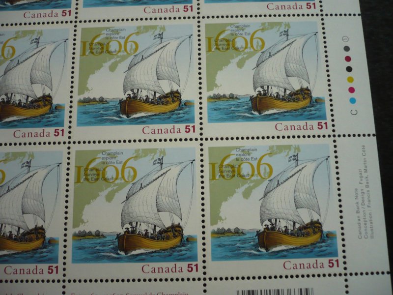 Stamps - Canada - Scott# 2155 - Mint Never Hinged Pane of 16 Stamps