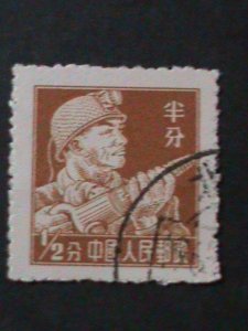 ​CHINA-1956-SC#273 VARIOUS PROFESSION-MINER USED-VF WE SHIP TO WORLDWIDE