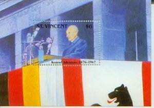 Konrad Adenauer, 1876-1967 S/S 1 Stamp, STVI1764
