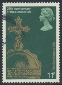 GB  SC# 837  SG 1061  Used Coronation    see details & scans