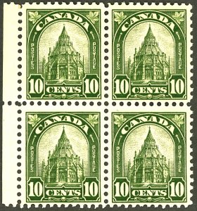 CANADA #173 MINT BLOCK OF 4 OG LH