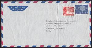 Switzerland - 1949-1960 - Scott #333,401 - used on 1961 cover to USA