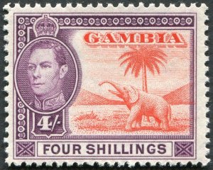 Gambia 1938 4s vermilion & purple SG159 unused