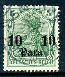 Germany 1906 Offices in Turkey 10 para/5pf Wmk Scott # 43 VFU P393