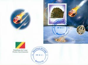 Space Meteorites Minerals Astronomy Congo FDC first day covers set