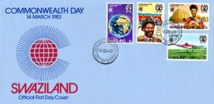 Swaziland - 1983 Commonwealth Day FDC SG 421-424