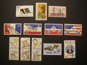 Scott C84 - C98, MNH Airmail Mini-collection of singles, Beautiful Group