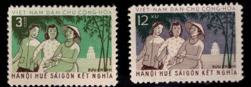 NORTH VIET NAM  Scott 162-163  Hanoi, Hue and Saigon dress