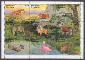 1995 Togo 2307-2315KL Fauna 8,00 €