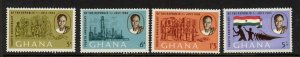 Ghana 167-70 MNH 4th Anniversary of the Republic, Flag