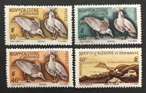 New Caledonia 1948 #276-8, 280, Kagu's & Sanatorium, Unused/MH.