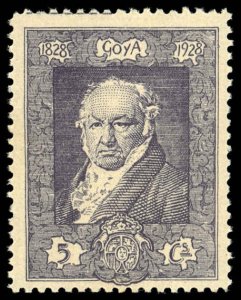 SPAIN Sc 401 MNH - 1930 5c  Francisco de Goya