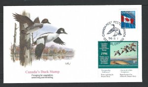 Canada  Duck Stamp  FDC  unitrade FWH12