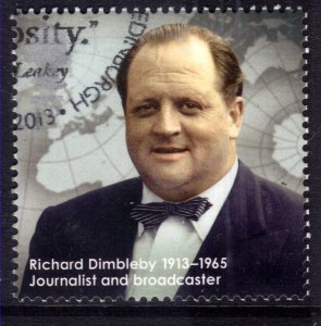 GB 2013 QE2 1st Great Britons ' Richard Dimbleby ' SG 3462 ex FDC ( J802 )