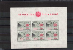 SAN MARINO   539  SHEET OF 6    MNH