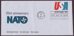 UC49 NATO uncacheted FDC