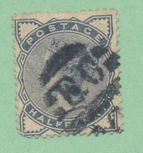 Great Britain 1883 Scott 93 used - 1/2p, Queen Victoria