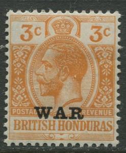 British Honduras.- Scott MR3 - War Stamp - 1918 - Mint - Single 3c Stamp