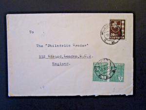 Lithuania 1937 Cover to London - Z5382 