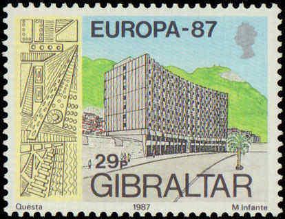 1987 Gibraltar #499-500, Complete Set(2), Never Hinged