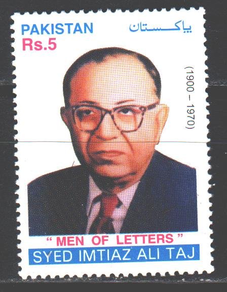 Pakistan. 2001. 1102. Ali Taj writer. MNH.