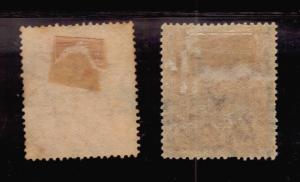 MEXICO TWO STAMPS WITH OVERPRINTS ERRORS VARIETIES DISPLACEMENTS VERY OLD 