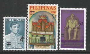 Philippines 1054-1056 MNH SC: $2.20