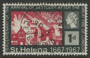 St Helena #197 CTO XF SINGLE - Tercentenary of Settlers