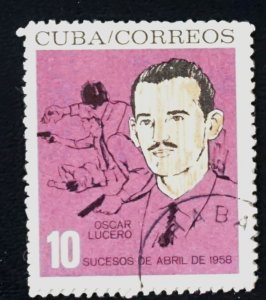 Cuba Sc# 823  MILITARY GENERALS revolution 10c   LUCERO  1964  used cto