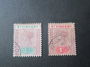St Vincent 1898 Sc 62-3 FU