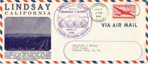 Lindsay California Orange Blossom Festival 1948 Cover Brochure Queen Autograph