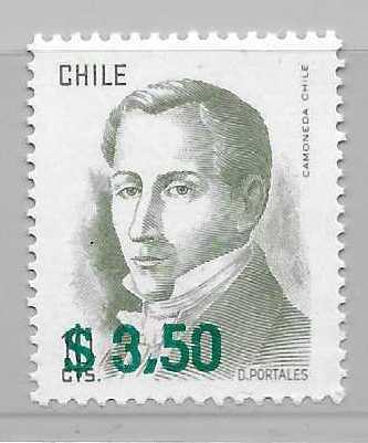 Chile 533 Surcharge single MNH