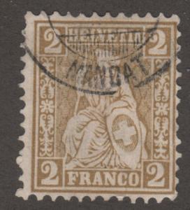 Switzerland 60 Helvetia 1881