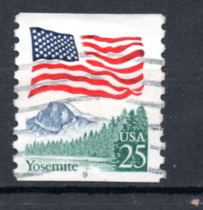 US Scott #2280a, Plate Number Coil #9, Mottled Tagging