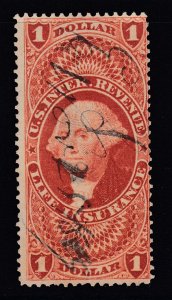 US, Sc R71c, used, manuscript cancel