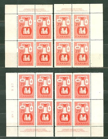 CANADA CHEMISTRY #363..PL.1 & PL.2 CORNERS SETS...MNH...$112.50