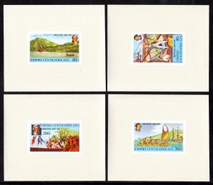 Central African Republic - Scott #341-344 - MNH - Deluxe proofs - SCV $9.00