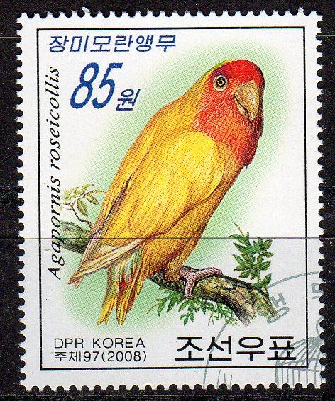 North Korea 4724 - CTO-NH - Lovebird (cv $0.60) (4)