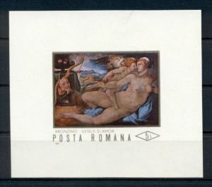 Nude Art Paintings Ressu Delacroix Renoir Bronzino Romania MNH stamps set 