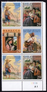 Scott #2788a (2785-2788) Children's Classics Plate Block of 6 Stamps - MNH