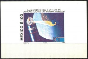 Mexico 1985 space Communication Satellites S/S MNH