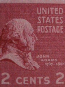 ​UNITED STATES 1938 SC# 806-PRESIDENTIAL ISSUE-JOHN ADAMS-MNH- SHEET VERY FINE