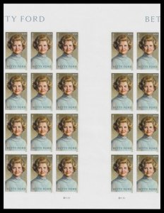 US 5852a Betty Ford imperf NDC vert gutter block 20 B MNH 2024