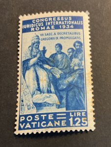 Vatican City Sc# 46 Mint Hinged MH - 1934 Juridical Congress (1935) Cv $65